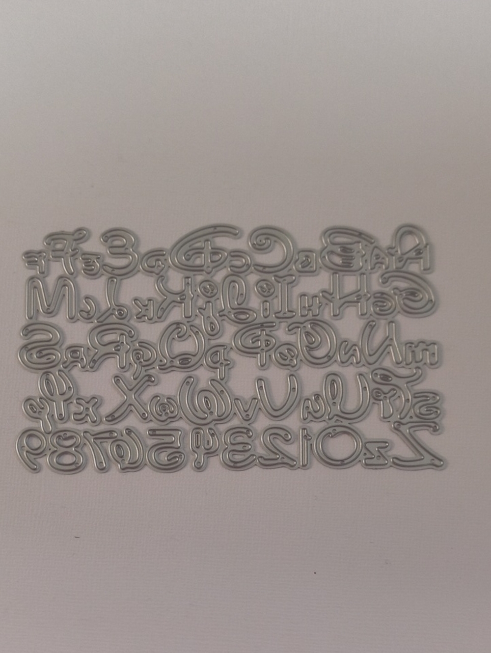 Disney Alphabet and Number Craft Die Set - Silver